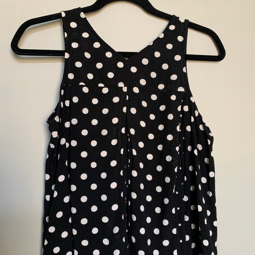 Polka Dot Tank Top Blouse Madewell